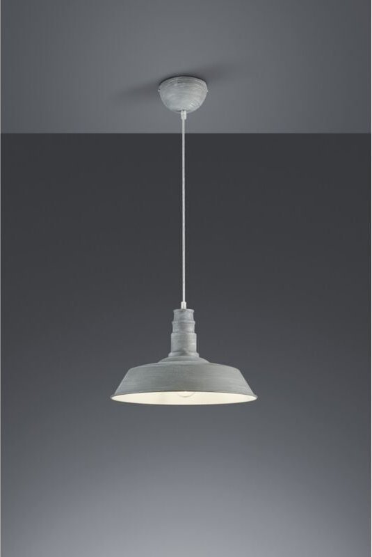 Pendelleuchte Pagoda Will 1xE27 Zementeffekt Ø36 cm Trio Lighting