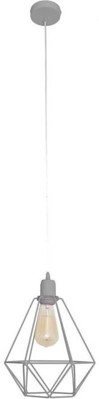 Karo Wire Frame Pendelleuchte Grau 24cm - Helam