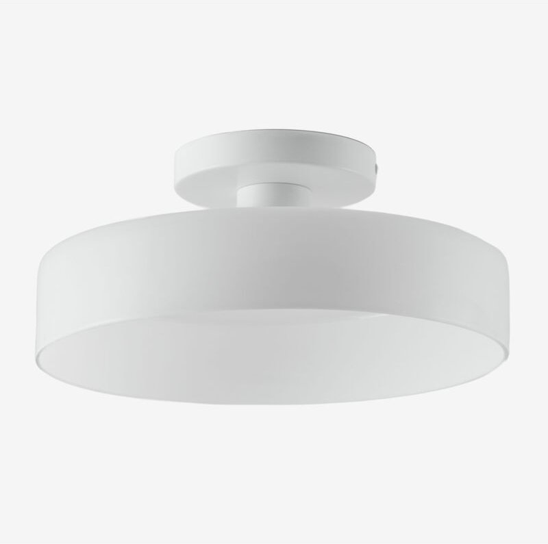 Thumbnail - Sklum - Jaxal Glas-Deckenleuchte Weiss Ø35 cm