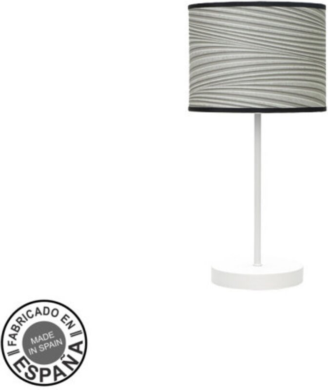 Fashion Tischlampe 1xe14 weiß/weiß grau 42x17x17cm