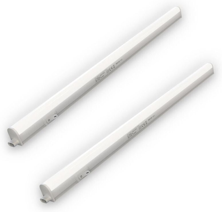 Briloner - 2 x led Unterbauleuchte Unterbaulampe 58,5cm Küche Lichtleiste 8W 800lm Weiß