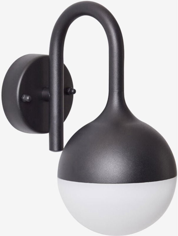 Sklum - Uveron LED-Außenwandleuchte aus Aluminium Schwarz