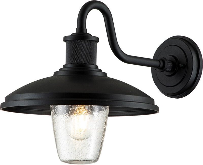 Elstead Kichler Allenbury Dome-Wandleuchte für den Außenbereich Strukturiert Schwarz, IP44
