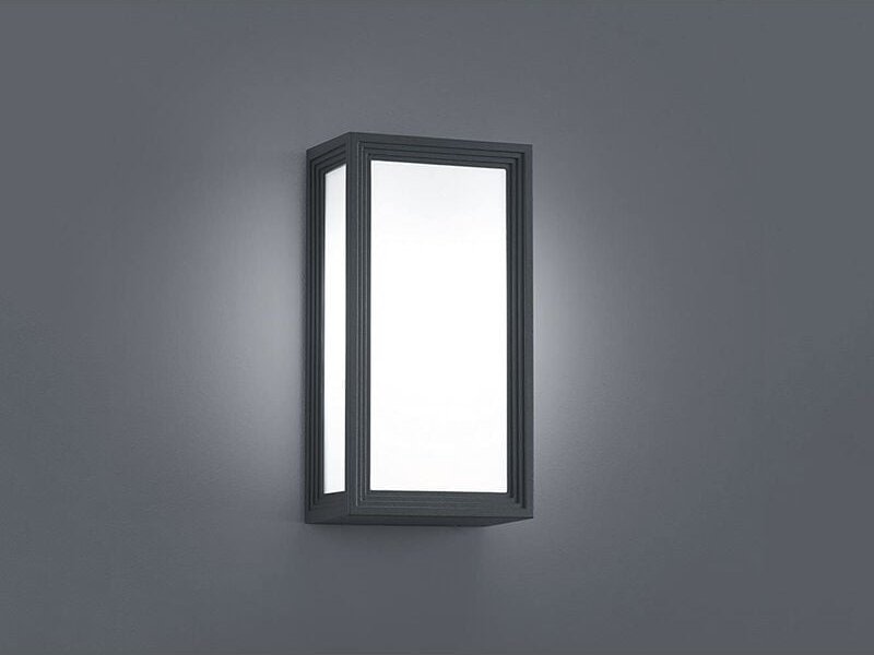 Trio - Moderne LED-Außenwandleuchte timok, anthrazit, IP54, inkl. E27 led Leuchtmittel