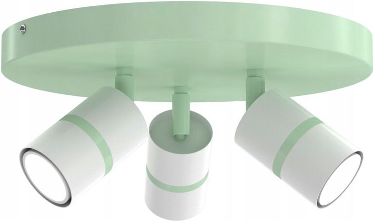 Frei. Deckenleuchte, verstellbarer Spot Gu10, grünes Pastell EWILIGHT