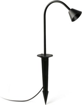 Faro Barcelona - Schwarze Pfahllampe lily 75620-2