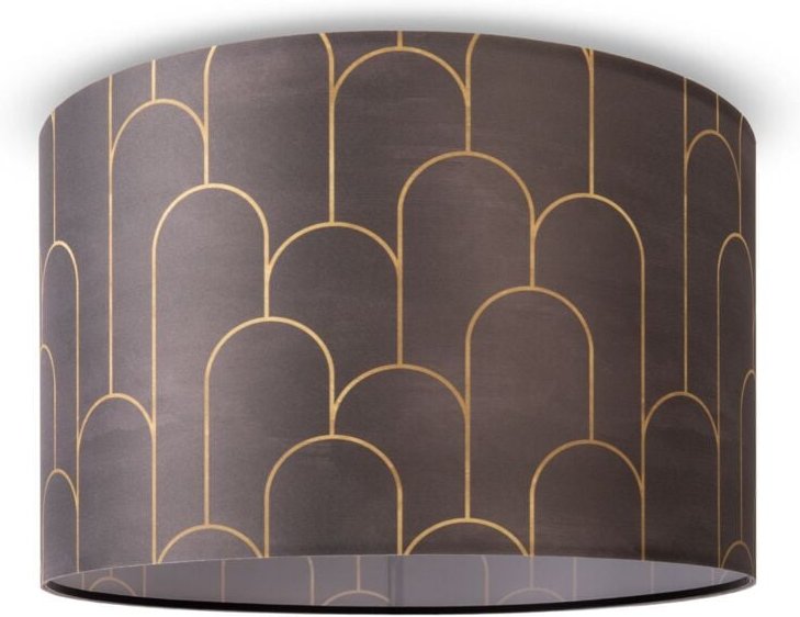 Deckenlampe Wohnzimmer Pendelleuchte Esstisch Lampenschirm Stoff Modern Abstrakt Design 5 (Ø45,5 cm), Deckenleuchte - Sc...