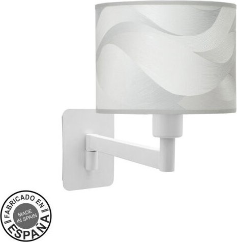 Wandleuchte modisch 1xe14 weiß/graue Welle 26x17x28 cm