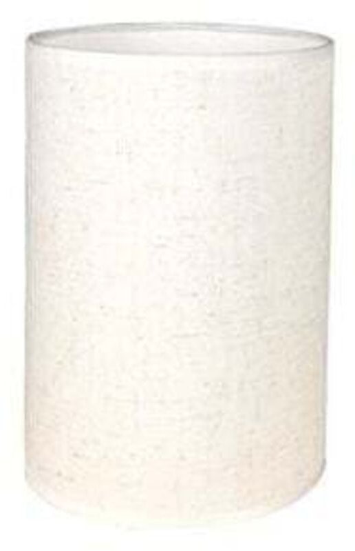 Handgefertigter zylindrischer Lampenschirm aus Leinen für Tisch-, Pendel- und Stehlampen (Weiß, Durchmesser 14 cm x Höhe...