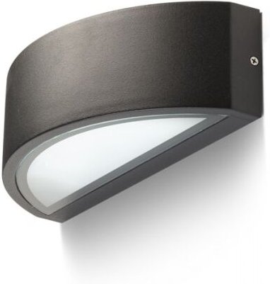 Faretto applique LESA da parete nero 230V E27 26W IP54