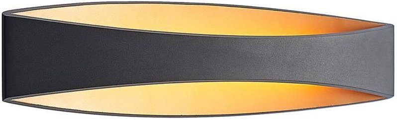 Thumbnail - Jelle LED-Wandleuchte, 43,5 cm, schwarz - Schwarz, gold - Arcchio