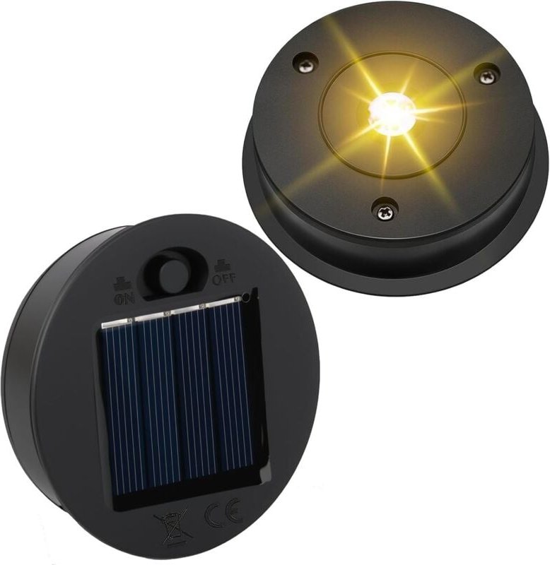 Ersatz-Solarleuchten, 7 cm große Solarlaterne für den Außenbereich mit klaren LEDs, Ersatz-Solarabdeckungen für Solarleu...
