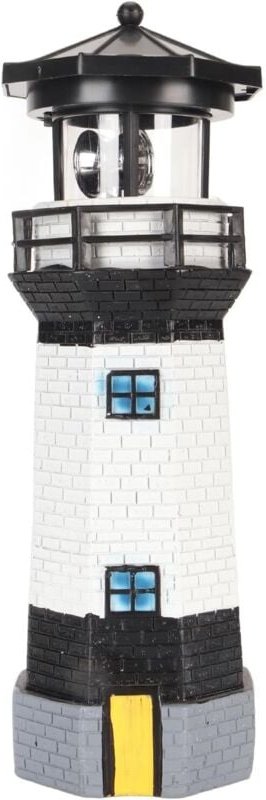 Dekorativer Solar-Leuchtturm, LED-Solar-Leuchtturmlampe, Dekorationslampe, Ornament für Garten im Freien, Terrasse, Balk...
