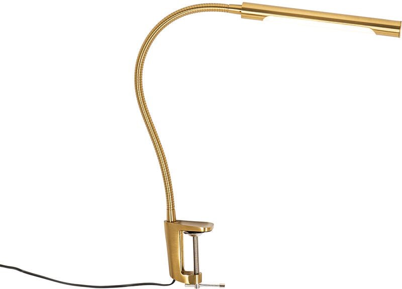 Klemm-Schreibtischleuchte Messing inkl. led mit Touchdimmer - Lionard