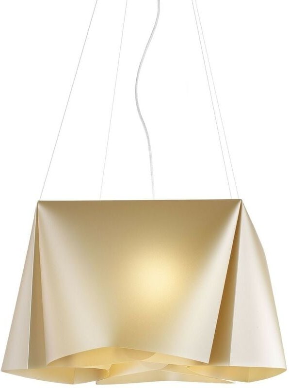 Linea Zero - Aufhängung 3 Lichter New Gold in verchromtem Metall Cm. 59 x 31 Std