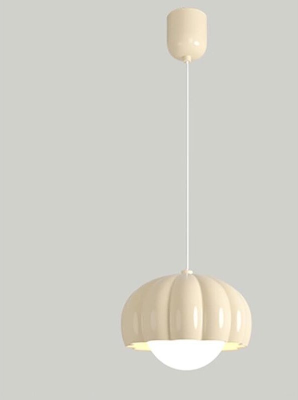 Kcvv - Cartoon-Kürbis-Pendelleuchte, Hängelampe aus Kunstharz mit kugelförmigem Acrylschirm, Kronleuchter am Nachttisch,...