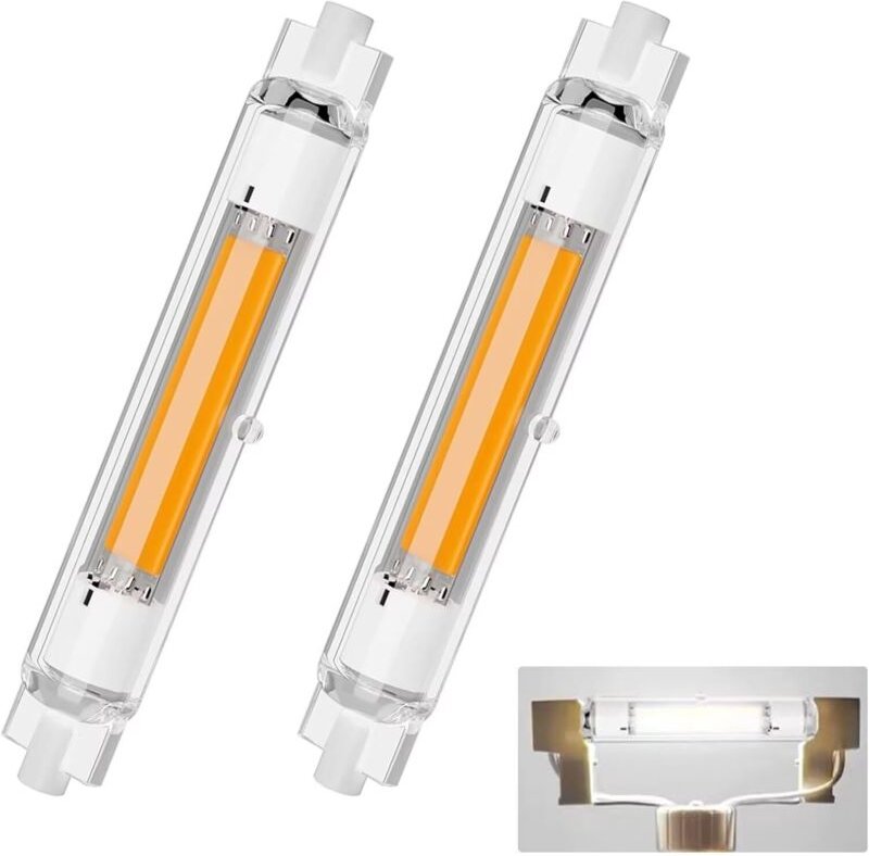 R7S LED 118mm Dimmbar, Kaltweiß 6000K 3000LM, R7S LED Lampen Ersatz für 300W J118mm Halogenstab, Led Stab Kein Flackern,...