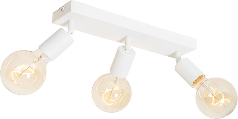 Moderner Spot weiß rechteckig 3-flammig - Facil