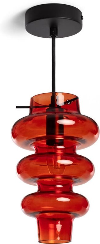 Pendelleuchte Glas Telder Rot