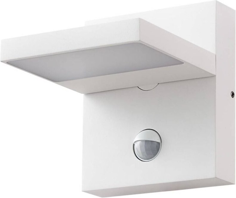 Lucande - Wandleuchte außen 'Silvan' aus Aluminium mit Bewegungsmelder von