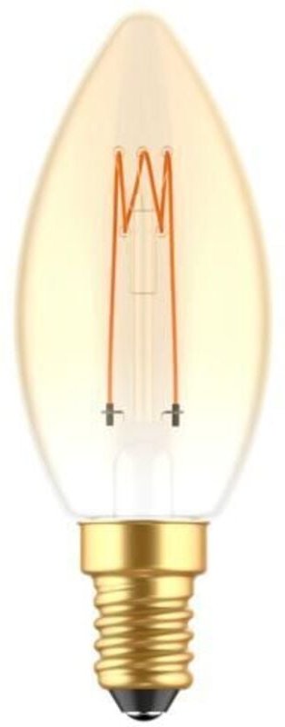 LED's light LED Deko/Vintage Leuchtmittel - Kerzenform C35, E14, 2,5W, 1800K, Gold 330° - dimmbar - 136 lm