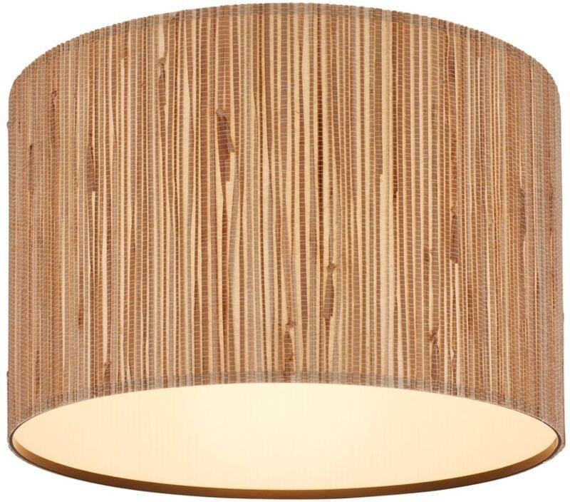 Briloner - Slama Deckenlampe, Seegras Schirm, Boho-Stil, E27 Fassung, Natur, Ø35 x 28 cm