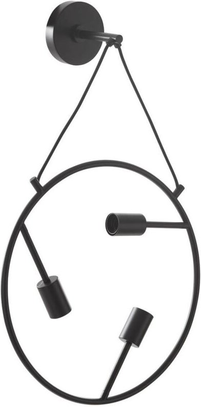 Linnard Wandleuchte aus Stahl, 3-flammig - Schwarz - Lucande