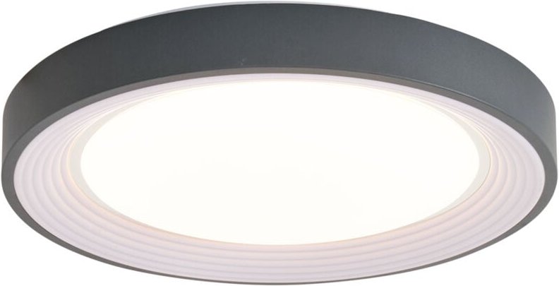 Moderne Deckenleuchte Grau mit Weiß 48cm inkl. led Dimmbar rgb - Kanton