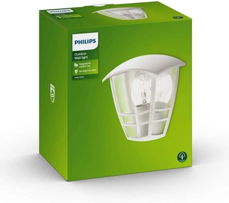 Applique creek weisse farbe fÜr aussen 60w e27 15387/31/16 153873116