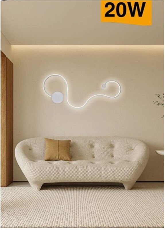 Trade Shop Traesio - Trade Shop - anwendung von parete led 20WATT ondulato modern lampada 3 mode von light E12-3C -