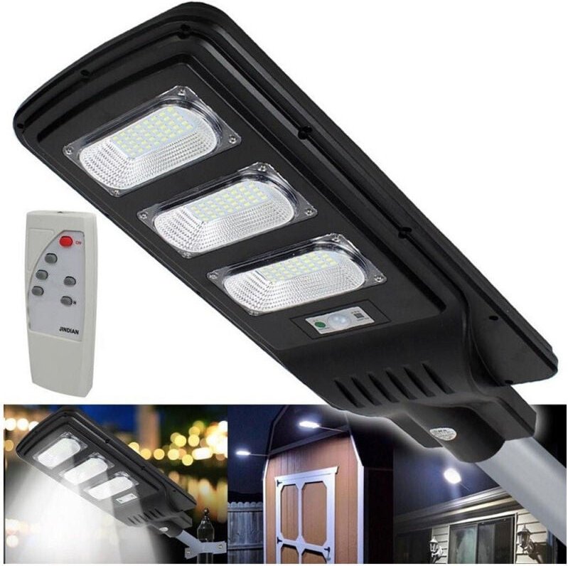 Trade Shop Traesio - Trade Shop - strag lampione 90LED 90W fotovoltaic pannel external energie IP65 -