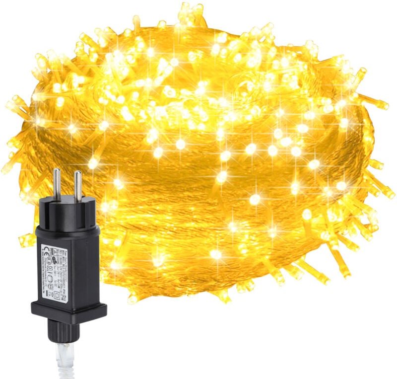 SWANEW LED Lichterkette 20M 200LEDs IP44 mit 8 Modi für Innen & Außen Weihnachten Party Garten Bedienung Funkelnder Ster...