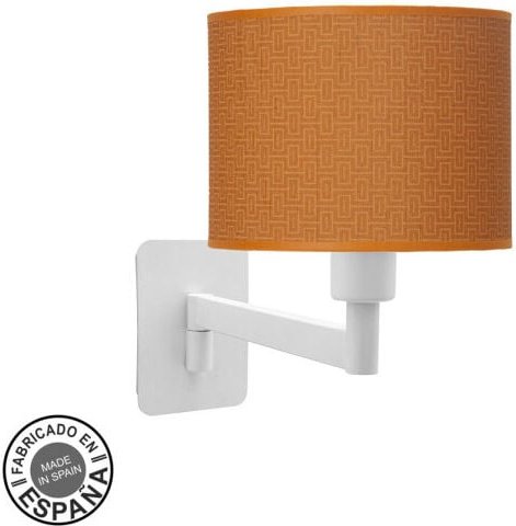 Wandleuchte modisch 1xe14 weiß/orange 26x17x28 cm