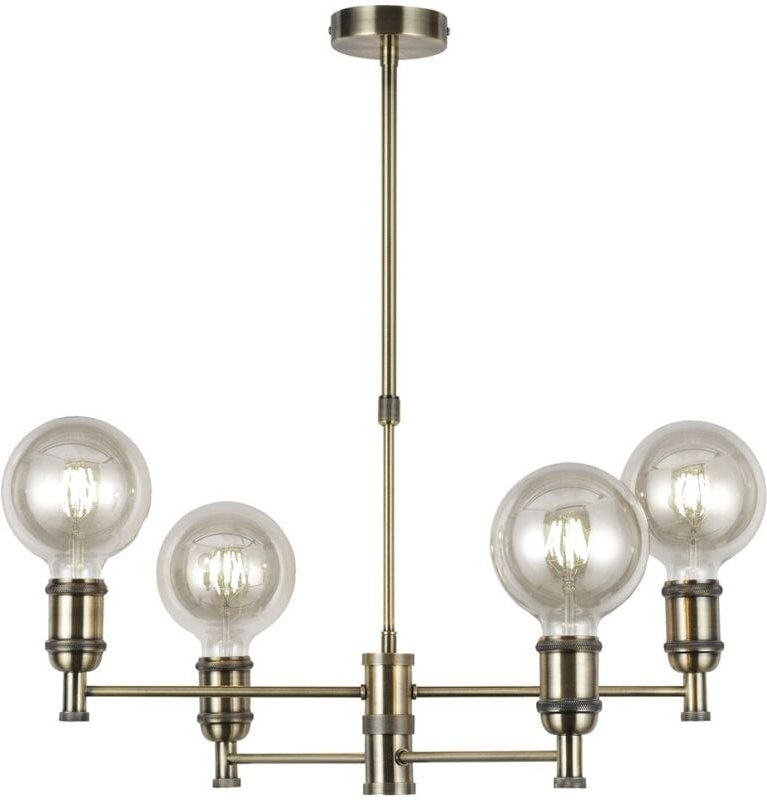 Cristalrecord - Miyako Altgold Anhänger 4xE27