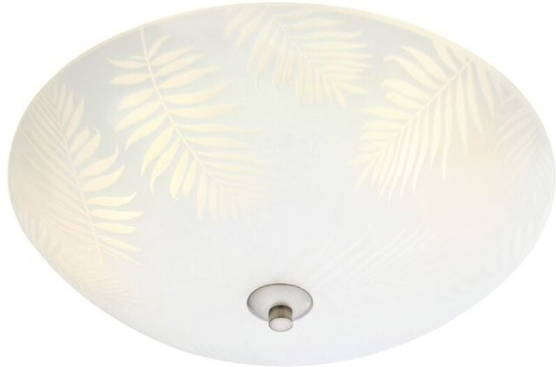 Markslojd - blad 35 - Kleine gemusterte bündige Deckenpendelleuchte Stahl, E14