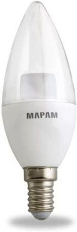 Trade Shop Traesio - Trade Shop - Transparente olivfarbene LED-Lampe E14, 5 Watt, natürliches Licht, 4500 k, hohe Qualit...