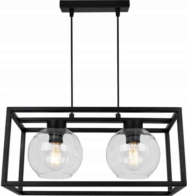 Hängelampe Käfig elegante Glaskugel