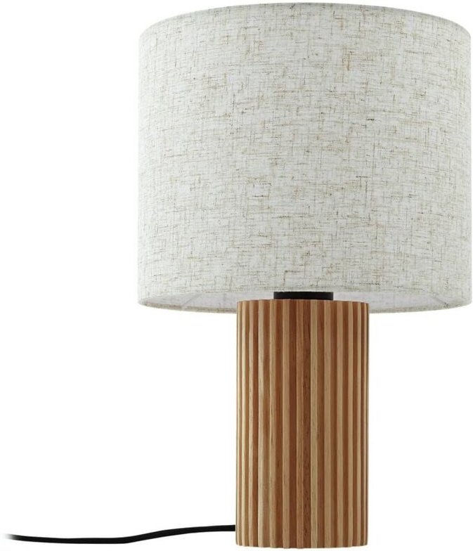 Tischlampe "Kimiko" aus Holz für Wohnzimmer & Esszimmer von Lindby