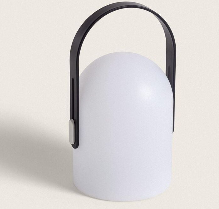 Ledkia - LED-Tischlampe 3W tragbar mit Batterie usb wiederaufladbar Akira Schwarz