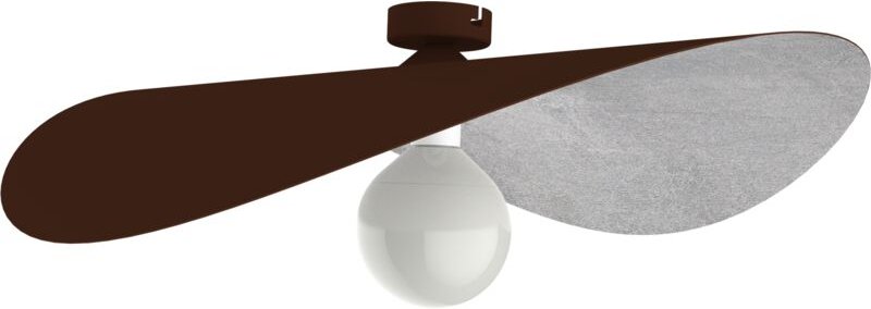 Lumicom - piuma plafoniera corten foglia