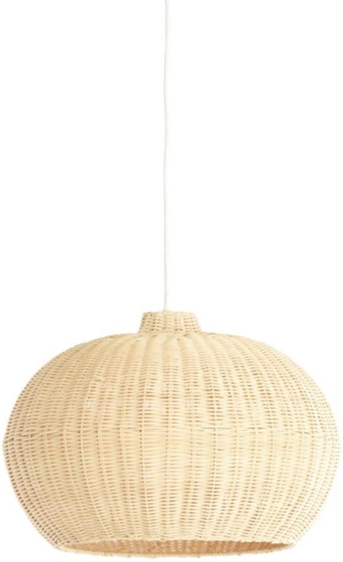 Light & Living - hängeleuchte - Melzor - natürlich - rattan - Ø
