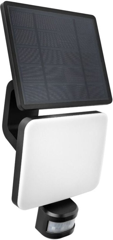 Verstellbare Solar-LED-Wandleuchte (12 w, 3 cct, 1200 lm), IP54, 16 x 13 cm, Farbe Schwarz und Weiß