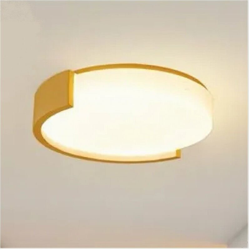 Trade Shop Traesio - Trade Shop - led-deckenleuchte 24W gold circle modernes design runde deckenleuchte natürliches lich...