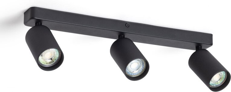 Deckenleuchte Aluminium Breixo 3 Spots Schwarz