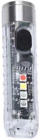 Mini-LED-Taschenlampe, tragbar, 400 Lumen – 11 Lichtmodi, USB-aufladbar, mit Lichtalarm – Eine vielseitige Taschenlampe ...