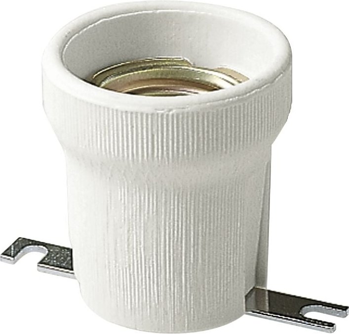 Thumbnail - Lampenfassung E27 Ø43Mm Porc.Plast.Gerade Vimar 02174.D