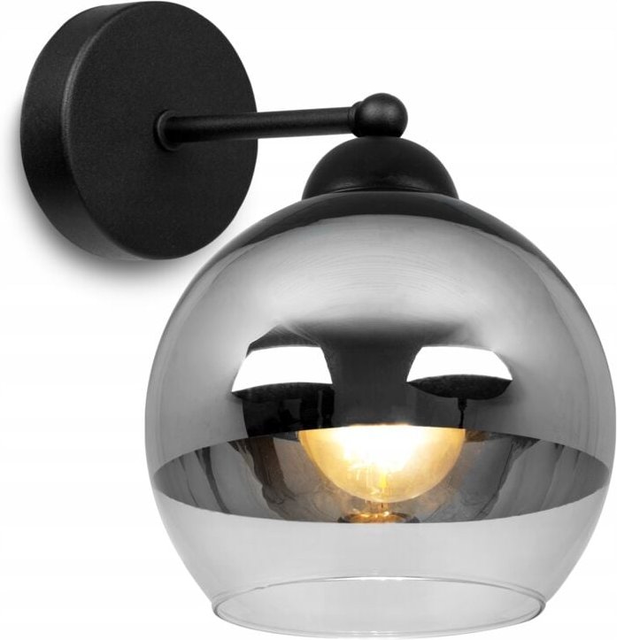 Elegante Wandleuchte, Glas, Chromlampe, Led