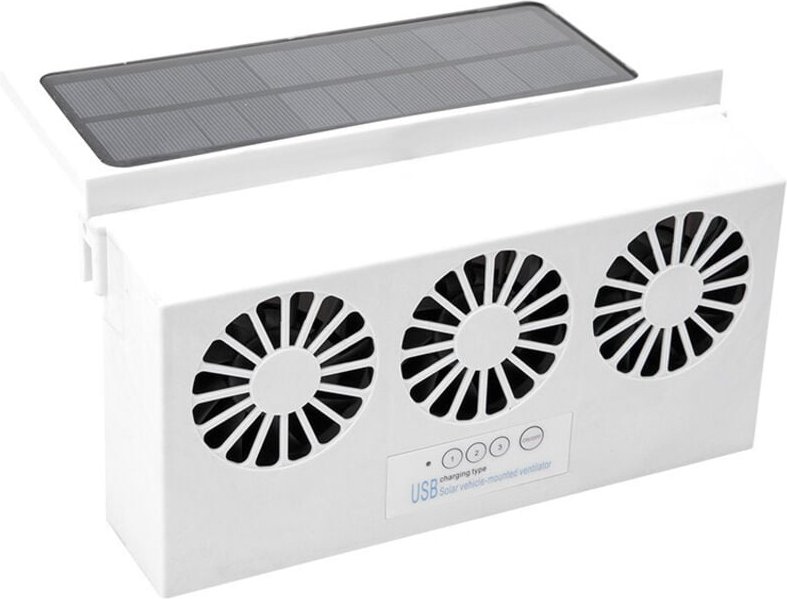 Solarbetriebener Fensterabluftventilator fürs Auto, solarbetriebener Autoabluftventilator