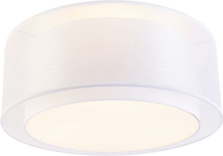 Moderne Deckenleuchte weiß 50 cm 3-flammig - Drum Duo