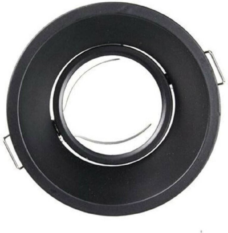 Trade Shop Traesio - Trade Shop - faretto incasso per faretto tondo GU10 orientabile für kontrolleoffi P13 - Schwarz